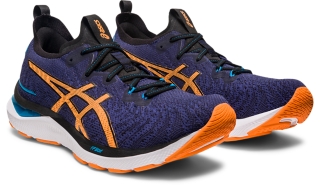 GEL CUMULUS 24 MK Men Indigo Blue Sun Peach Men s Running Shoes ASICS Outlet IE