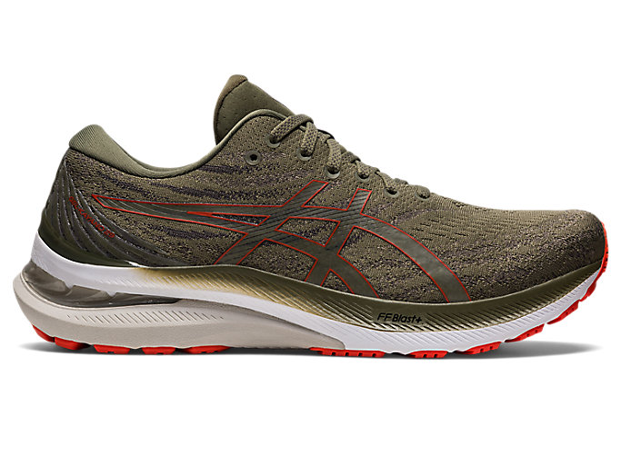 Image 1 of 8 of GEL-KAYANO 29 color Mantle Green/Cherry Tomato