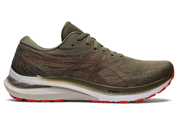 GEL KAYANO 29 Men Mantle Green Cherry Tomato Herren Laufschuhe ASICS Outlet DE