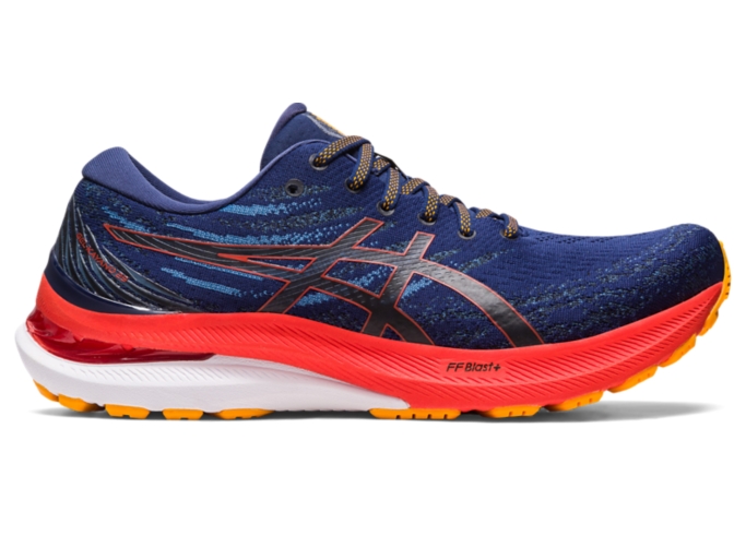 GEL KAYANO 29 Men Deep Ocean Cherry Tomato Herren Laufschuhe ASICS Outlet DE