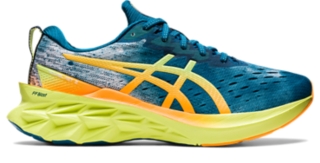 Men's NOVABLAST 2 | Deep Sea Teal/Glow Yellow | Running Shoes | ASICS