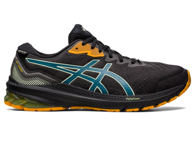 GT 1000 11 GTX Men Black Ink Teal Herren Laufschuhe ASICS Outlet DE