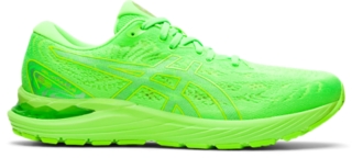 Green asics running shoes new arrivals