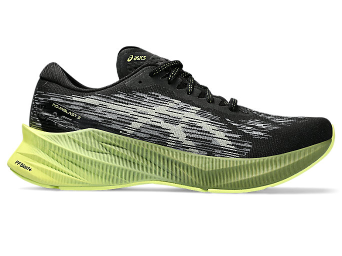 Image 1 of 8 of Men's Black/Dried Leaf Green NOVABLAST 3 Men's Running Shoes