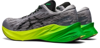 Asics, Novablast 3 Running Shoes Mens, Black/Green