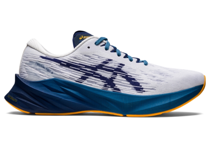 Men's NOVABLAST 3 | White/Deep Ocean | Running Shoes | ASICS