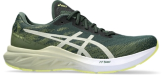 Asics green running shoes sale