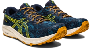 Men s Fuji Lite 3 Ink Teal Golden Yellow Trail Running Shoes