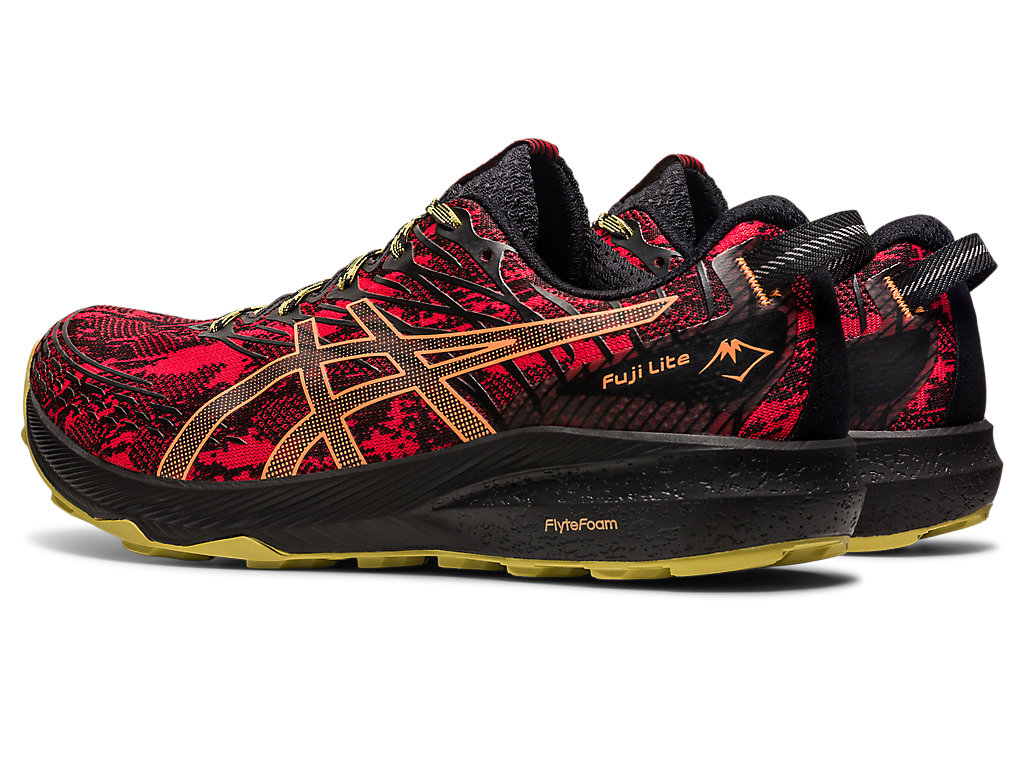 | Trail Shoes Fuji Running 3 | ASICS Red/Black Men\'s | Lite Electric
