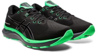 Men's 24 | Black/New Leaf | Correr Lejos | ASICS