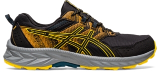 GEL VENTURE 9 Men Black Golden Yellow Men s Trail Running Shoes ASICS United States