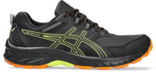 GEL VENTURE 9 Men Black Neon Lime Herren Trail Laufschuhe ASICS Outlet DE