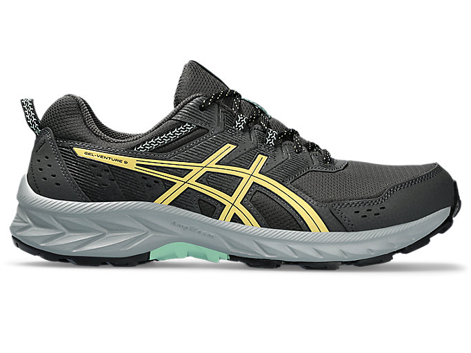 Image 1 of 8 of Men's Graphite Grey/Faded Yellow GEL-VENTURE 9 EXTRA WIDE Men's Running Shoes