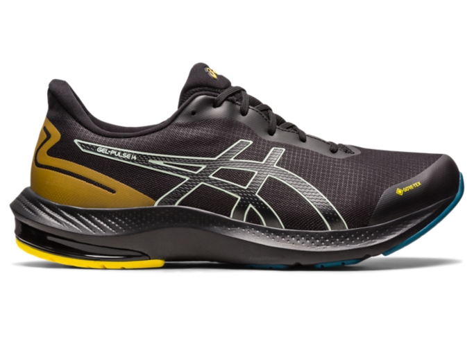 Men's GEL-PULSE 14 | Black/Whisper Green Running | ASICS