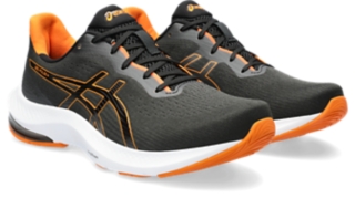 Men's GEL-PULSE 14 | Graphite Grey/Bright Orange | Running | ASICS UK