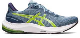 Men's GEL-PULSE 14 | Light Steel/Lime Zest | Running Shoes | ASICS