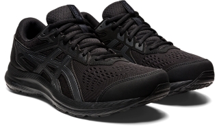 Men's GEL-CONTEND 8 | Black/Carrier Grey | Running Shoes | ASICS