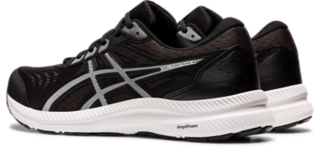 Men s GEL CONTEND 8 Black White Running Shoes ASICS