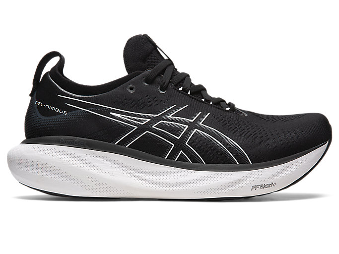 Image 1 of 8 of Homme Black/Pure Silver GEL-NIMBUS 25 Chaussures de running hommes