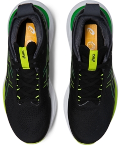 Men's GEL-NIMBUS 25, Lime Zest/White, Running Shoes