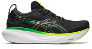 Men's GEL-NIMBUS 25 | Black/Lime Zest | Running Shoes | ASICS