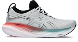 Asics grey best sale mens running shoes