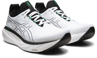 Men's GEL-NIMBUS 25, Black/Lime Zest, Running Shoes