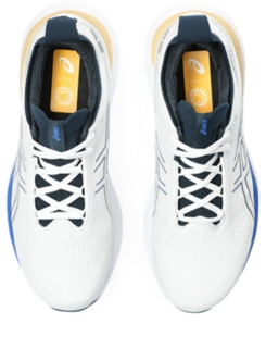 Men's GEL-NIMBUS 25 | White/Illusion Blue | Running Shoes | ASICS