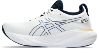 Men's GEL-NIMBUS 25, White/White, Running Shoes