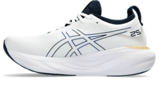 Men's GEL-NIMBUS 25 | White/Illusion Blue | Running Shoes | ASICS