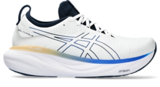 Men's GEL-NIMBUS 25 | White/Illusion Blue Running Shoes |