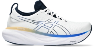 Men's GEL-NIMBUS 25 | White/Illusion Blue | Running Shoes | ASICS