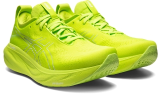 Asics Gel Nimbus 25 Men's Running Shoes - Glow Yellow/White