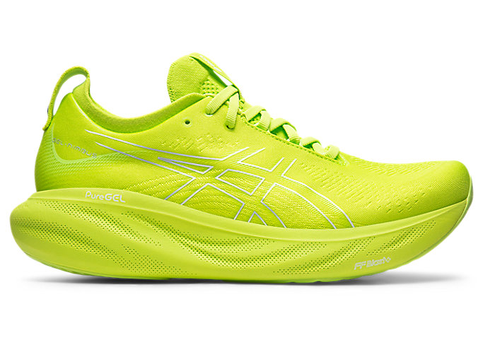 Image 1 of 7 of Men's Lime Zest/White GEL-NIMBUS 25 Further Shoes
