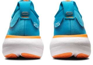 Men's GEL-NIMBUS 25, Island Blue/Sun Peach, Running Shoes