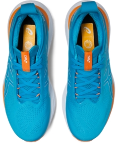 Men's GEL-NIMBUS 25, Island Blue/Sun Peach, Running Shoes