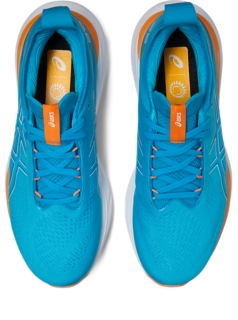 Men's GEL-NIMBUS 25 | Island Blue/Sun Peach | Running Shoes | ASICS