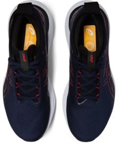 Men's GEL-NIMBUS 25, Midnight/Electric Red, Running Shoes