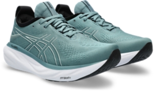 Men's GEL-NIMBUS 25, Piedmont Grey/Foggy Teal, Running Shoes