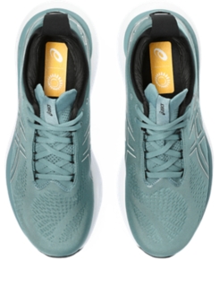 Men's GEL-NIMBUS 25, Piedmont Grey/Foggy Teal, Running Shoes