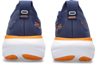 Men's GEL-NIMBUS 25 | Deep Ocean/Bright Orange | Running Shoes | ASICS