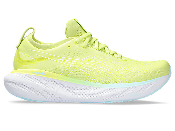 Image 1 of 7 of Homme Glow Yellow/White GEL-NIMBUS 25 Chaussures de running hommes