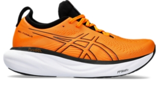 Men's GEL-NIMBUS 25, Bright Orange/Black, Running
