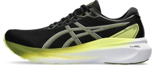 Men's GEL-KAYANO 30, Black/Glow Yellow, Running Shoes