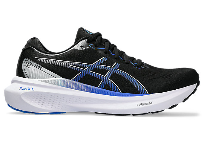 Image 1 of 7 of Men's Black/Illusion Blue GEL-KAYANO 30 Men's Running Shoes