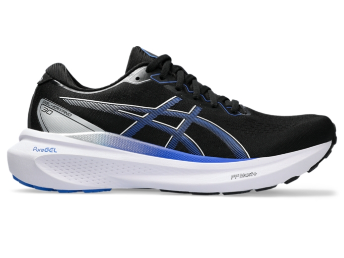 Men's GEL-KAYANO 30 | Black/Illusion Blue | Running Shoes | ASICS