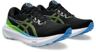 Men's GEL-KAYANO 30, Black/Electric Lime, Running