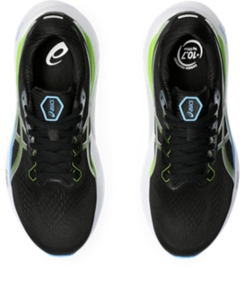 Men's GEL-KAYANO 30, Black/Electric Lime, Running