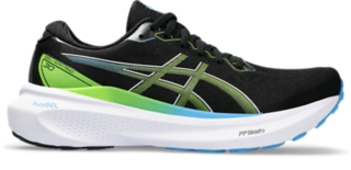 Men's GEL-KAYANO 30, Black/Electric Lime, Running