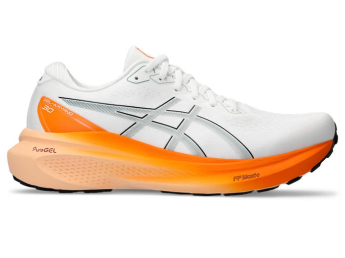 Men's GEL-KAYANO 30 | White/Ocean Haze | Running Shoes | ASICS